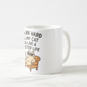 猫好きマグギフト – 動物愛好家 コーヒーマグカップ (正面右)
