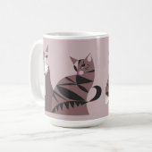 猫好きマググ コーヒーマグカップ (正面左)