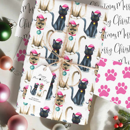 猫好きユニークギフト包装 ラッピングペーパーシート