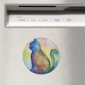 猫好きラウンドマグネット マグネット (インサイチュ (食洗機))