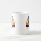 猫好きレトロヴィンテージ私は私が望むようにすおもしろいる コーヒーマグカップ (中央)