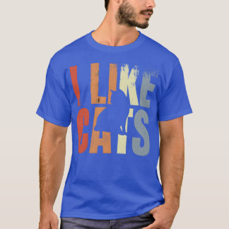 猫好きレトロ Tシャツ
