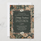 猫好きヴィンテージバースデーパーティ招待状 招待状 (裏面)