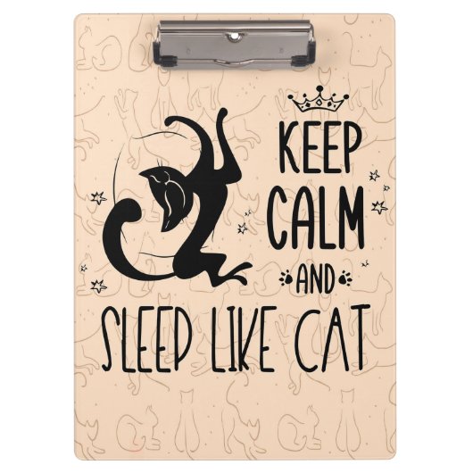 猫好き保は落ち着いて猫のように眠る クリップボード (正面)