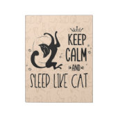 猫好き保は落ち着いて猫のように眠る ノートパッド (回転)