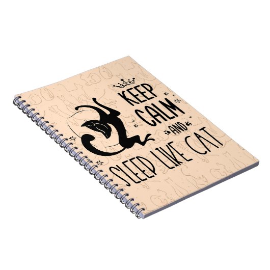 猫好き保は落ち着いて猫のように眠る ノートブック (右側)