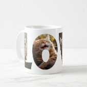 猫好き写真を切り取り1 コーヒーマグカップ (正面左)