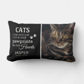 猫好き写真トリビュートメモリアル ランバークッション (正面)