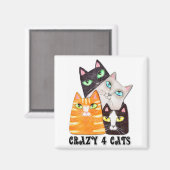 猫好き冷蔵庫用マグネット マグネット (正面/裏面)