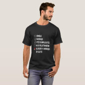 猫好き女子の恋愛ステータス 独身 Tシャツ (正面フル)