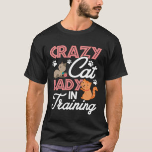 猫好き女子トレーニング中 キティキャット Tシャツ