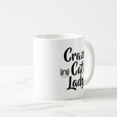 猫好き女子 コーヒーマグカップ (正面右)