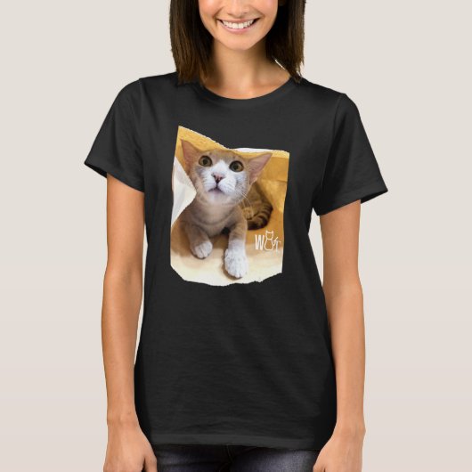 猫好き女子 女性 男性 子供 男の子のためのかわいい猫グッズ Tシャツ (正面)