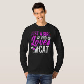 猫好き女子 Tシャツ (正面フル)