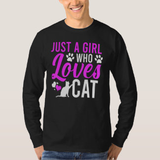 猫好き女子 Tシャツ
