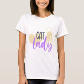 猫好き女子 Tシャツ (正面)