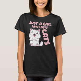 猫好き女子 Tシャツ