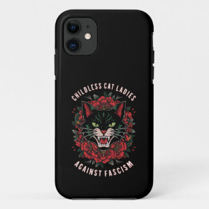 猫好き子無しおばさんたちの反ファシズム iPhone 11 ケース