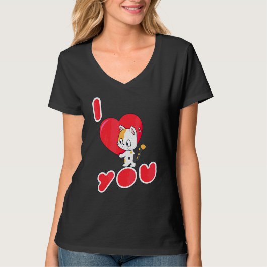 猫好き子猫 Tシャツ (正面)