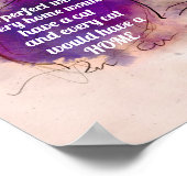 猫好き引用文オン水彩デザイン ポスター (角)