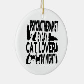 猫好き心理療法士 セラミックオーナメント (右)