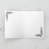 猫好き折り畳み誕生日 カード (内部)