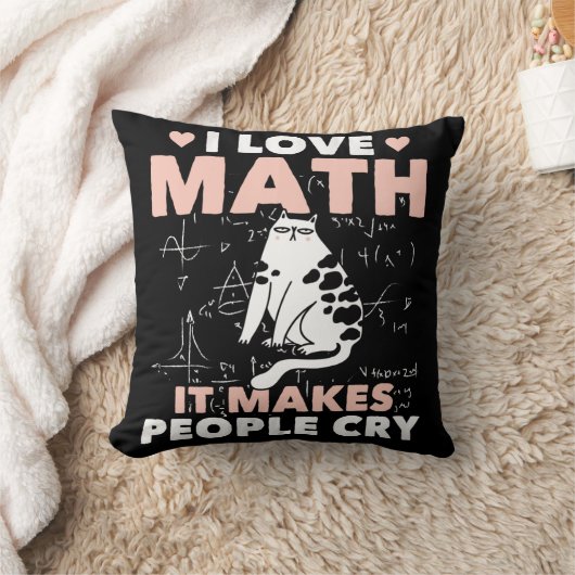 猫好き数学ユーおもしろいモア数学おたく クッション (ブランケット)