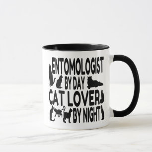 猫好き昆虫学者 マグカップ