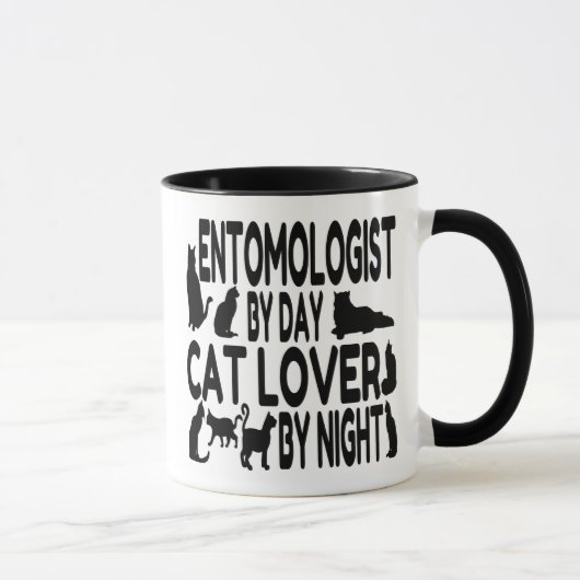 猫好き昆虫学者 マグカップ (右)