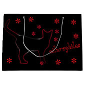 猫好き梅毒抱き枕 ラージペーパーバッグ (正面)