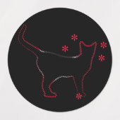 猫好き梅毒 ラベル (デザイン1)