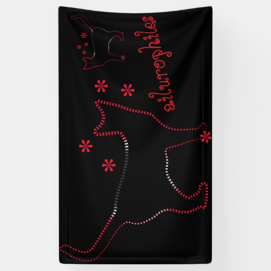 猫好き梅毒 横断幕 (縦)