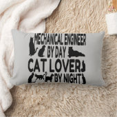 猫好き機械技術者 ランバークッション (ブランケット)