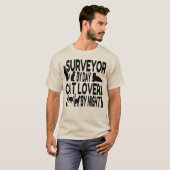 猫好き測量士 Tシャツ (正面フル)
