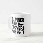 猫好き炭鉱夫 コーヒーマグカップ (正面左)