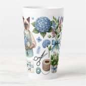 猫好き父の願う猫パパ カフェラテマグ (正面)