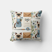 猫好き父の願う猫パパ クッション (正面)