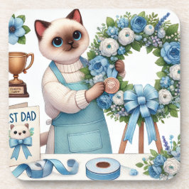 猫好き父の願う猫パパ コースター