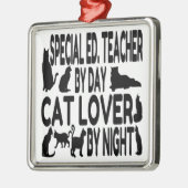 猫好き特別教育先生 メタルオーナメント (左)