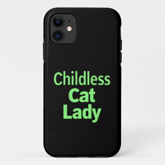 猫好き独身女性ジョーク 投票 2024 Case-Mate iPhoneケース (裏面)