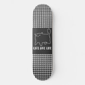 猫好き猫はライフスケートボードデッキ スケートボード (正面)