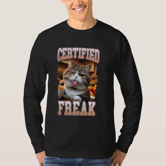 猫好き猫ママ猫ママ猫ママ猫ミーム認定済み Tシャツ (正面)