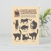 猫好き猫体言語 サンキューカード (スタンド正面)