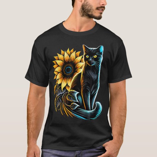 猫好き猫 Tシャツ (正面)