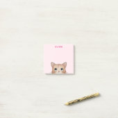 猫好き甘い子猫あなたの名前を見て ポストイット (デスク上)