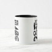 猫好き生物学教授 マグカップ (中央)