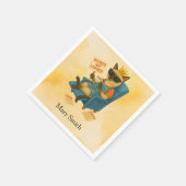 猫好き用の食事を提供するランチレディ スタンダードカクテルナプキン (角)