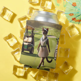 猫好き用ゴルフ女性ゴルファー 缶クーラー