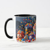 猫好き用ピックボールハローウィンパーティ マグカップ (左)