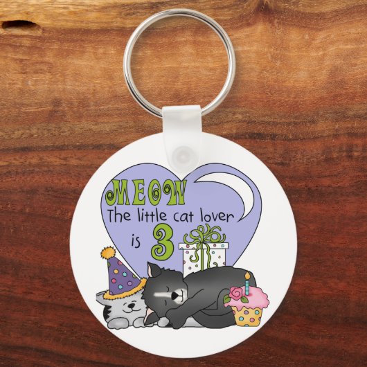 猫好き第3期Tシャツとギフト キーホルダー (正面)